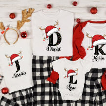 Personalized Family Christmas Name Shirts