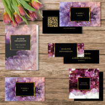 Modern purple amethyst professional collection