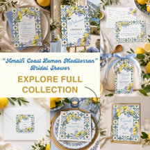 Amalfi Coast Lemon Italia Mediterran Bridal Shower