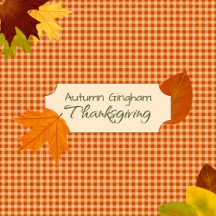 Autumn Gingham Thanksgiving Collection