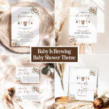 A Baby Is Brewing Coffee Baby Shower