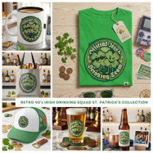 Official Irish Drinking Team Retro Party Gear