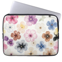 Watercolour & Floral Pattern Laptop & Tablet Cases