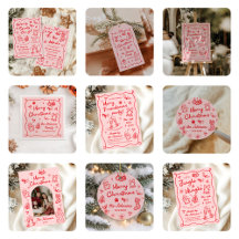 Hand Drawn Friendsmas Christmas Party 2