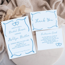 Blue Hand Drawn- Bridal Shower Collection