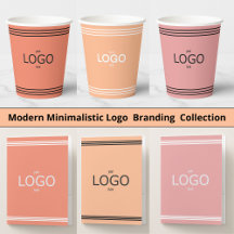 Minimalistic Logo branding in warm colors
