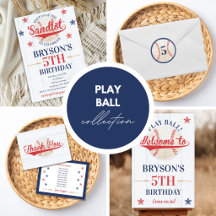 Play Ball Baseball Birthday Collection