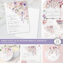 Wildflower Love Is In Bloom Floral Bridal Shower