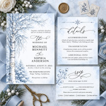 Frozen Birch Tree Wedding Collection