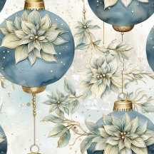 Blue Majesty: Elegant Blue Gold Christmas Splendor