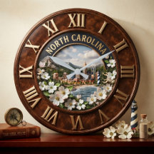 North Carolina Custom Wall Clocks
