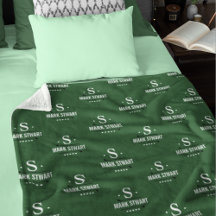 A Selection of Monogrammed Fleece Blankets