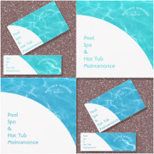 Pool Water Ripples Business Stationery