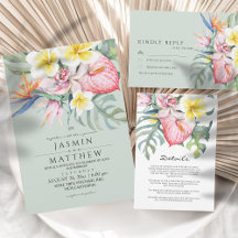 Tropical Floral Wedding Collection