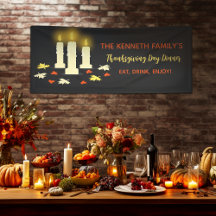 Warm Candles Thanksgiving Dinner