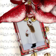 Red Christmas Poinsettia in Snow