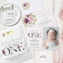 Pretty Floral ONE Birthday Collection