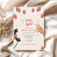 Galentine's Day Party Invitations Collection