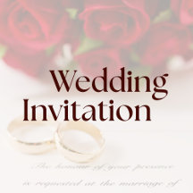 Wedding invitation 
