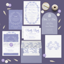 Elegant Vintage Islamic Wedding Invitation Suite