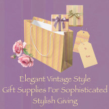 Elegant Vintage All Occasion Gift Wrap Supplies