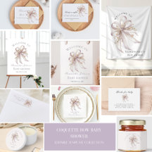 Lavander purple coquette ribbon bow baby shower 