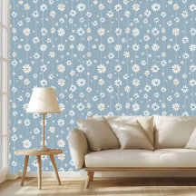Dusty Blue Daisies Home Decor 196D