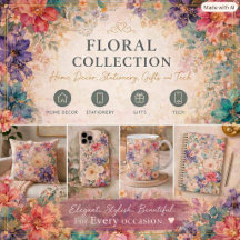 Vibrant Impressionist Floral home decor