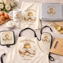Personalized Name Baking Queen