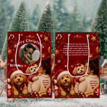Cute Crimson Dog Mom Christmas Photo Collection