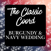 Burgundy and Navy Wedding 