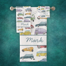Boys cute cars pattern