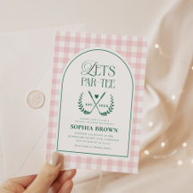 Let's Par-Tee Modern Golf Bridal Shower