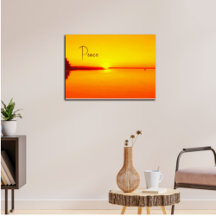 Peaceful Amber sunset