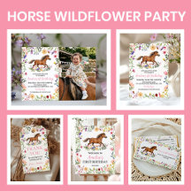 Horse Wildflower Birthday