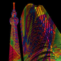 Tokyo Skytree with ORIGAMI