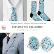 Aegean Mosaic Groom & Groomsmen Set