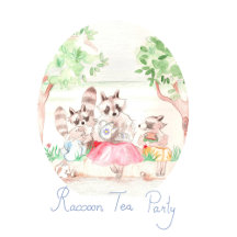 Raccoon Tea Party - Collection for Kids