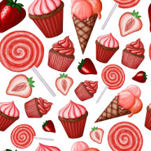 Red strawberry sweets clipart