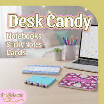 Desk Candy Notebooks, Sticky Notes And Cards 