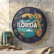 Florida Wall Clocks | Vintage & Tropical Coastal D