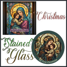 Tiffany Style Stained Glass Christmas Ornament