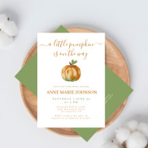 LITTLE PUMPKIN baby shower