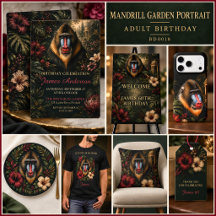 Mandrill Garden Portrait | Adult Birthday