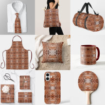 Tree Log Cutaway Photo Mixed Media Repeat Pattern