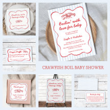 Crawfish Boil Baby Shower – Red & Blue Coed Party 
