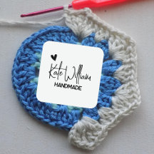 Minimalist heart Handmade by labeling