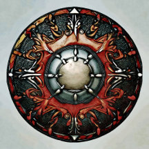 The famous Viking shields