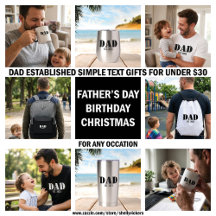Gifts Under $30 for Dad - Bold Dad Established