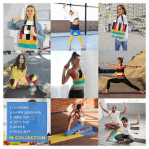 Black, Yellow and Blue Uniform Stripes